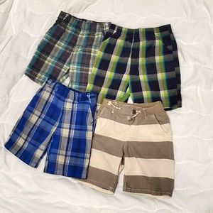 Boys Plaid Shorts. Lot of 4